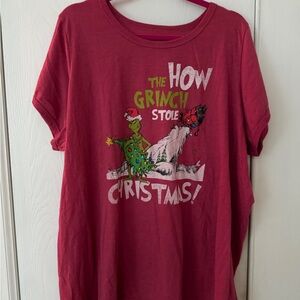 Dr. Seuss Red Grinch Christmas Tee
